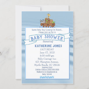 Noah's Ark Baby Shower Invitation