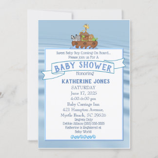 Noah's Ark Baby Shower Invitation