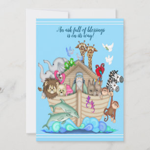 Noah's Ark Baby Shower Invitation