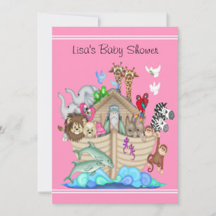 Noah's Ark Baby Shower Invitation