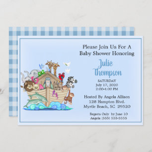 Noah's Ark Baby Shower Invitation