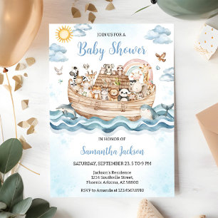 Noah's Ark Baby Shower Invitation