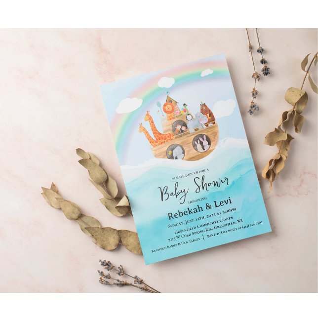 Noah's Ark Baby Shower Invitation (Creator Uploaded)