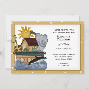 Noah's Ark Baby Shower Invitation