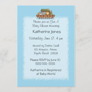 Noah's Ark Baby Shower Invitation. Invitation