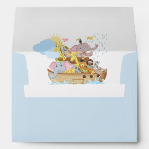 Noah's Ark Baby Shower Return Address  Envelope