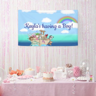 Noahs Ark Baby Shower Wall Banner