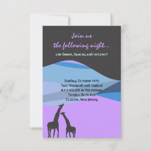 Noah's Ark Bar Bat Mitzvah Reception Party card