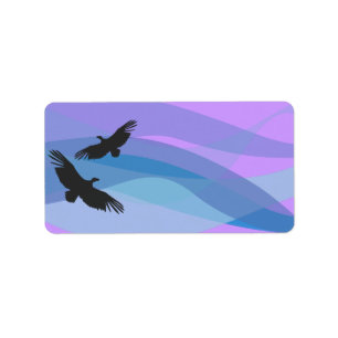 Noah's Ark Birds Print Your Address Labels Sticker