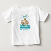 Noah's ark birthday Name shirt
