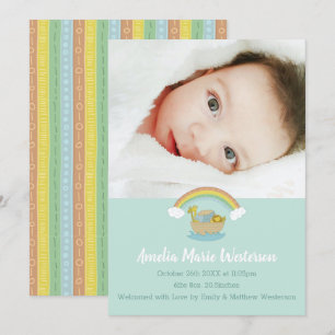 Noah's Ark Boho Baby Shower Invitation