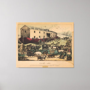 Noah's Ark by Currier & Ives (1868-78) Canvas Print