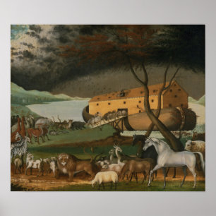 Noah's Ark by Edward Hicks ~ Circa 1846 Poster