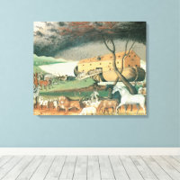 Noah's Ark by Edward Hicks, Vintage Folk Art
