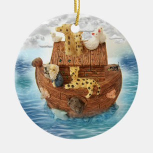 Noah's Ark Ceramic Tree Decoration