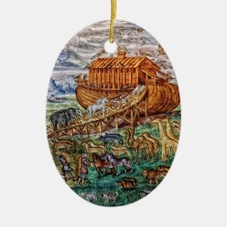 Noah's Ark Ceramic Tree Decoration