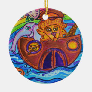 Noah's Ark Ceramic Tree Decoration