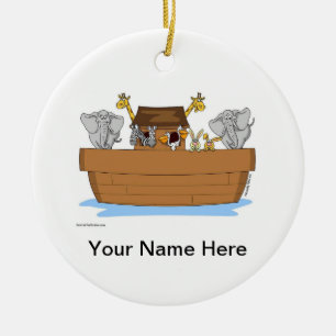Noah's Ark Ceramic Tree Decoration