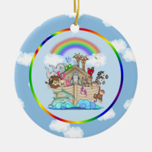 Noah's Ark Ceramic Tree Decoration