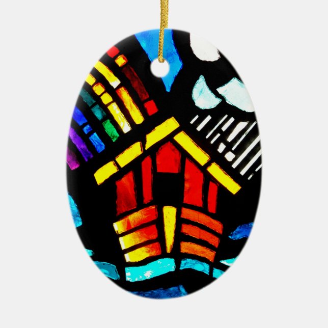 Noah's Ark Child's Christmas Ornament (Front)