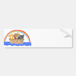 Noah's ark Christian artwork_4 Bumper Sticker