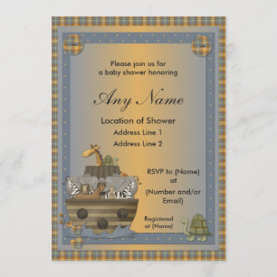 Noah's Ark Christian Baby Shower Invitations