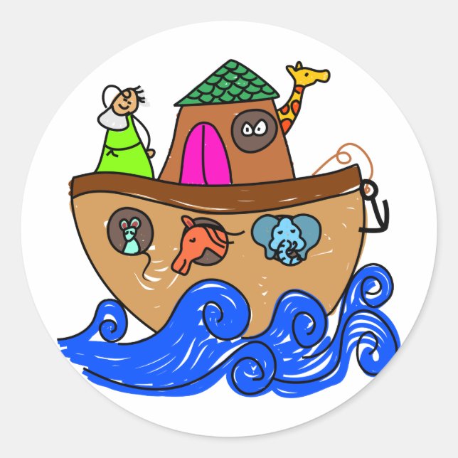 Noahs Ark Classic Round Sticker (Front)