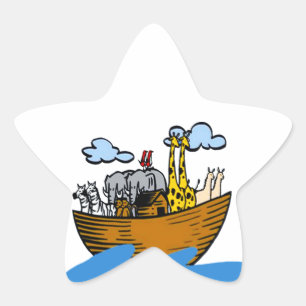 Noah's Ark Customisable Stickers (in 5 shapes)