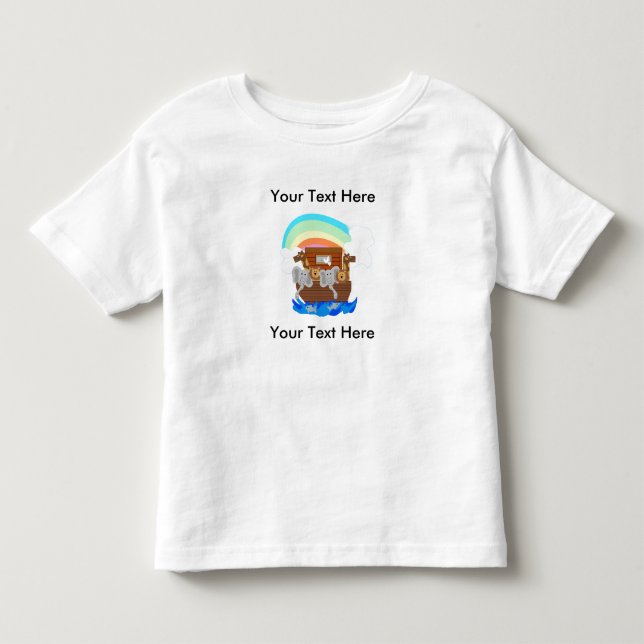 Noah's Ark Customisable Toddler T-Shirt (Front)