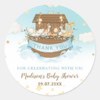 Noah's Ark Cute Animals Boy Birthday Baby Shower 
