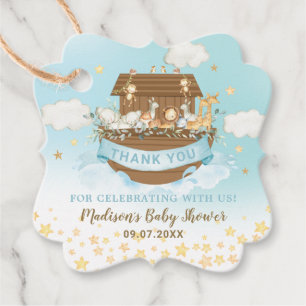 Noah's Ark Cute Animals Boy Birthday Baby Shower  Favour Tags