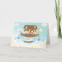 Noah's Ark Cute Animals Boy Birthday Baby Shower