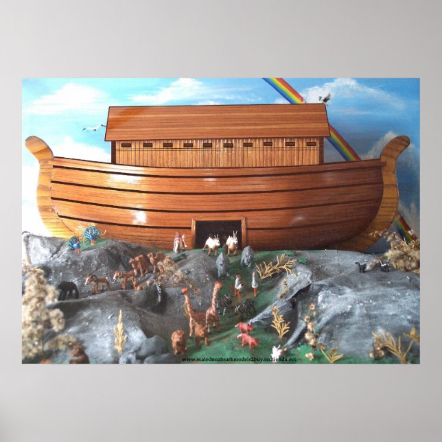 Noahs Ark Diorama Picture Poster (Front)