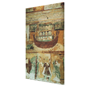 Noah's Ark During the Flood, c.1100 Canvas Print