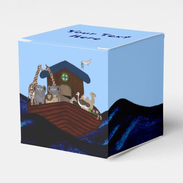 Noah's Ark Favour Box (Front Side)