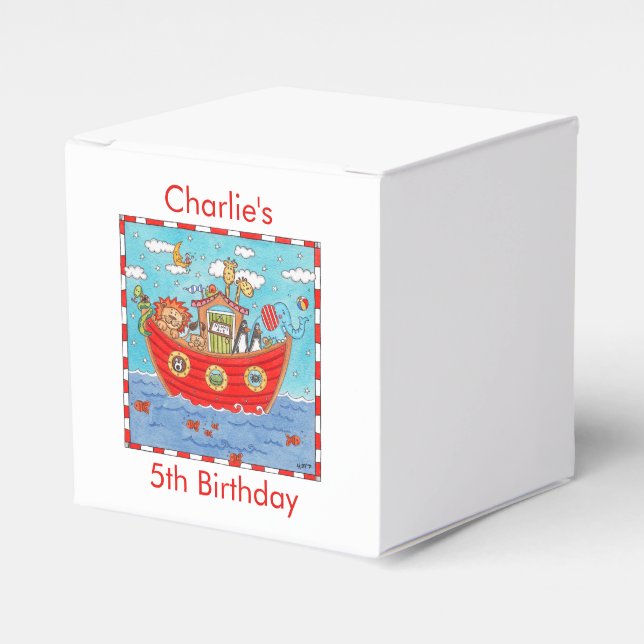 Noah's Ark  Favour Box (Front Side)