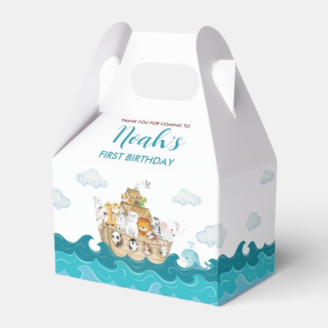 Noah's Ark Favour Box (Front Side)