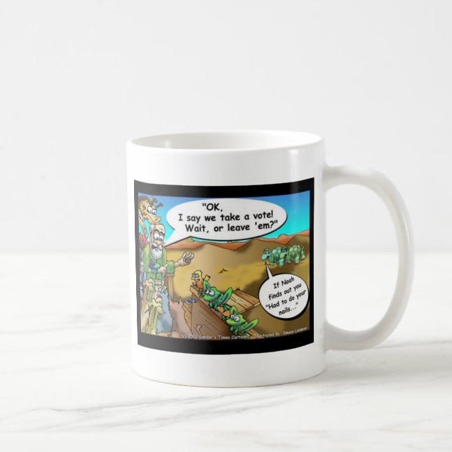"Noah's Ark" Funny Cartoon Tees Gifts Collectibles Coffee Mug (Right)