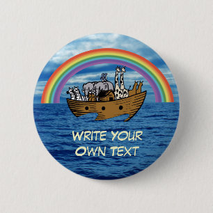 Noah's Ark - God's Rainbow Covenant 6 Cm Round Badge