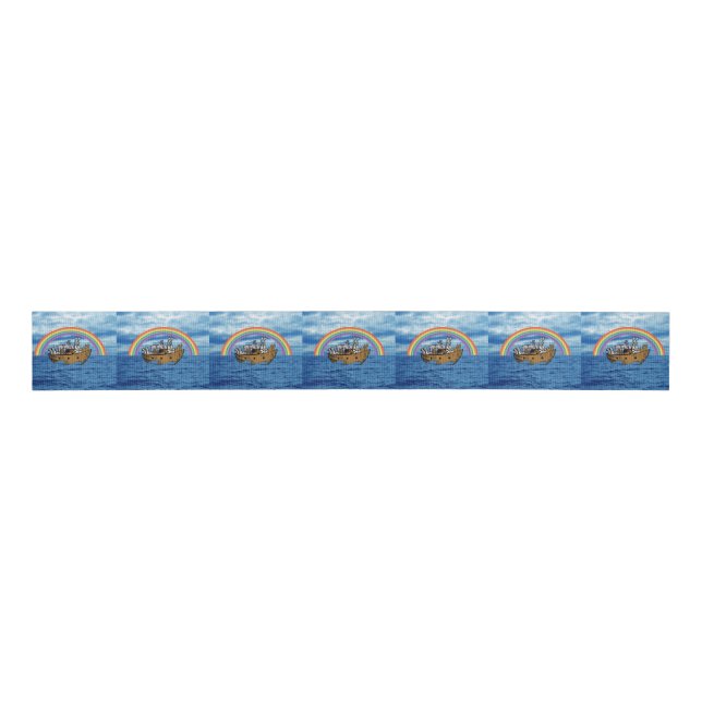 Noah's Ark Grosgrain Ribbon (Front)