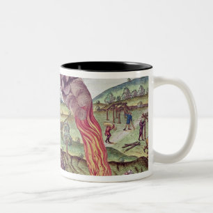 Noah's Ark, illustration from 'Brevis Narratio' Two-Tone Coffee Mug