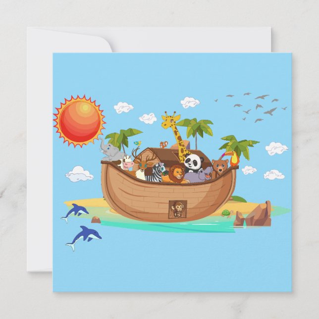 Noah's Ark Invitation (Front)