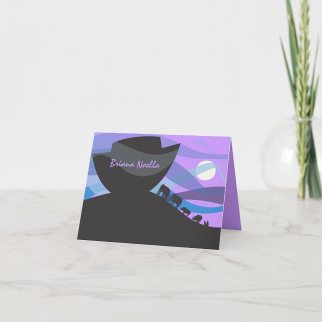 Noah's Ark Invitation Thank You Card (Front)