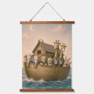 Noah's Ark Islamic Nursery Hanging Tapestry