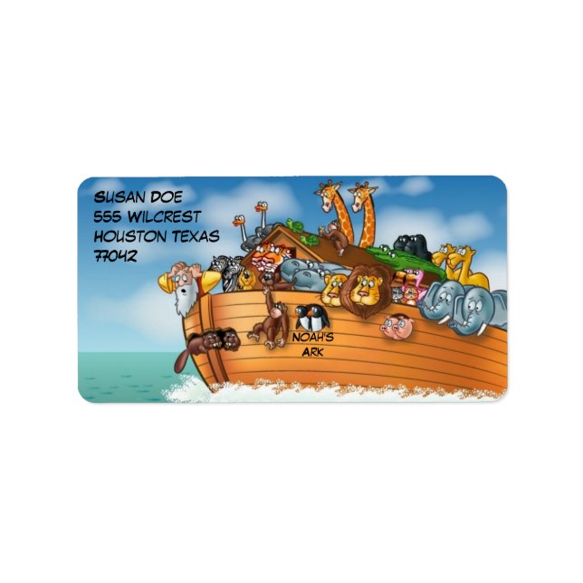 Noah's Ark Label (Front)