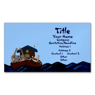 Noah's Ark Magnetic Business Card