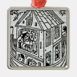 Noah's Ark Metal Tree Decoration