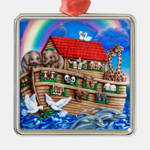Noah's Ark Metal Tree Decoration