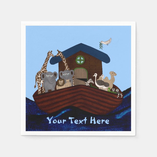 Noah's Ark Napkin (Front)