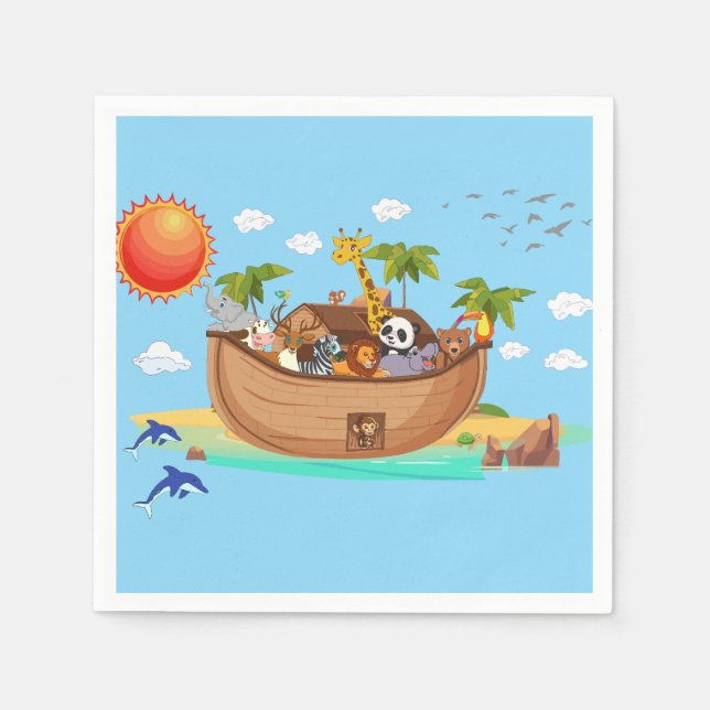 Noah's Ark Napkin (Front)